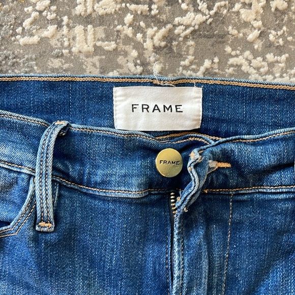 Frame LeHigh High Rise Ripped Jeans 30 - Picture 2 of 13